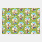 Hübscher Osterhase in Landschaft - ラッピングペーパーシート (正面)