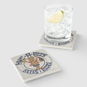 Huc-A-Poos Tybeeの大理石の石造りのコースター ストーンコースター (横)