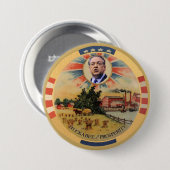 Huckabeeおよび繁栄 缶バッジ (正面&裏面)