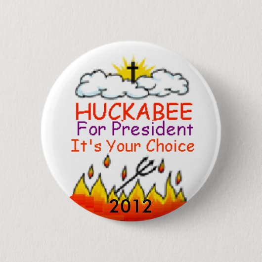 HUCKABEE 2012ボタン 缶バッジ (正面)