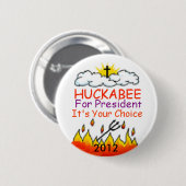 HUCKABEE 2012ボタン 缶バッジ (正面&裏面)