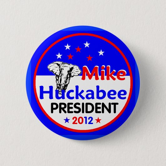 HUCKABEE 2012ボタン 缶バッジ (正面)
