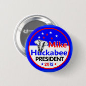 HUCKABEE 2012ボタン 缶バッジ (正面&裏面)