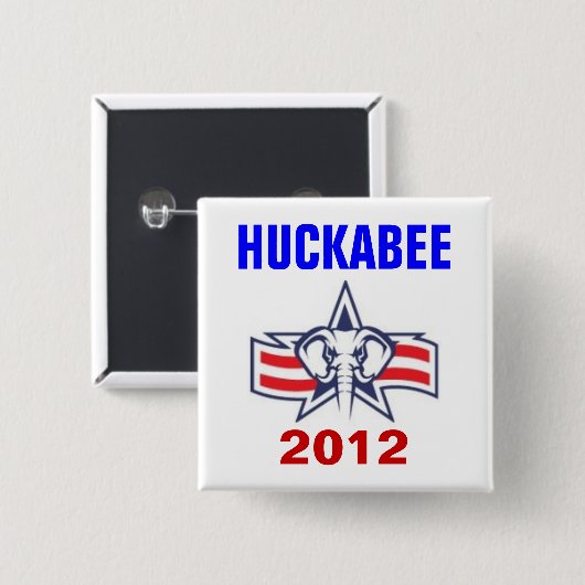 Huckabee 2012年 缶バッジ (正面&裏面)