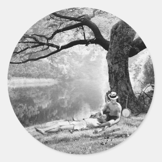 Huckleberry & Tom ラウンドシール (正面)