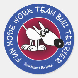 Hucklebutt Divisionの大きな光沢のあるステッカー ラウンドシール