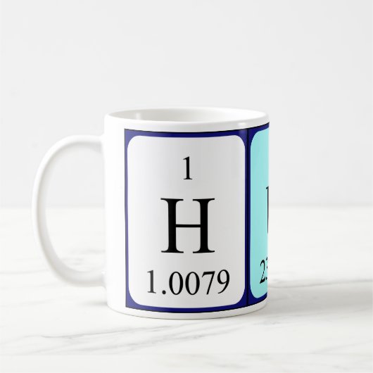 Hud定期テーブル名mag コーヒーマグカップ (左)