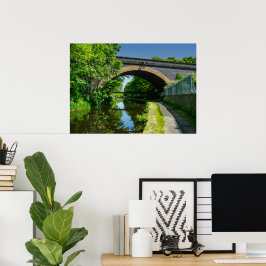 Huddersfield Broad Canal and Whitacre Mill Viaduct ポスター