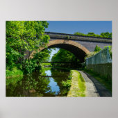 Huddersfield Broad Canal and Whitacre Mill Viaduct ポスター (正面)