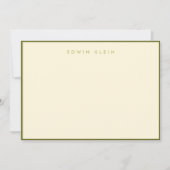 Hudson Green Flat Noteカード5"x7" ノートカード (正面)