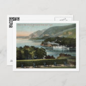 Hudson Highlands from West Point, NY 1911ヴィンテージ ポストカード (正面/裏面)