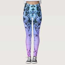 Hudson Leggings Pink Blue Purple Fade レギンス