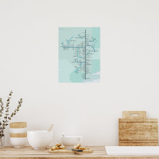 Hudson River ポスター (キッチン)