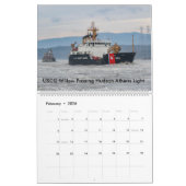 Hudson River 2021 Calendarの上と上のUSCG カレンダー (2月 2026)