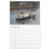 Hudson River 2021 Calendarの上と上のUSCG カレンダー (1月 2027)