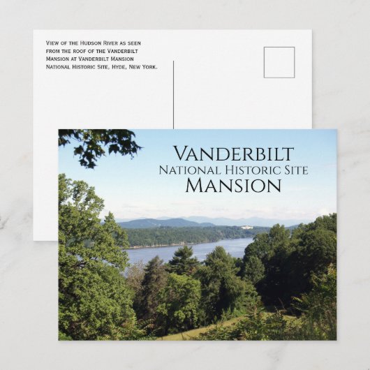 Hudson River from Vanderbilt Mansion, Hyde Par, NY ポストカード (正面/裏面)