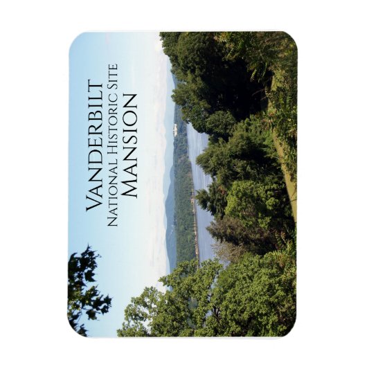 Hudson River from Vanderbilt Mansion, Hyde Par, NY マグネット (縦)