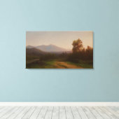 Hudson River Landscape, c.1860-5 (キャンバス上の油) キャンバスプリント (インサイチュ (ウッドフロア))