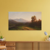 Hudson River Landscape, c.1860-5 (キャンバス上の油) キャンバスプリント (インサイチュ (リビング))