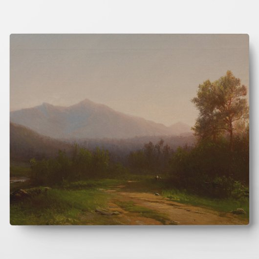 Hudson River Landscape, c.1860-5 (キャンバス上の油) フォトプラーク (正面)