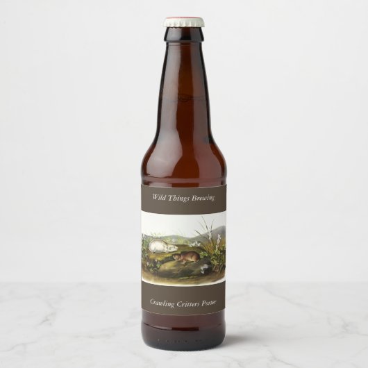 Hudson's Bay (Ungava Collated) Lemming by Audubon ビールラベル (正面)