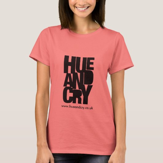 Hue and Cry - Tシャツ(レディースリンガー) Tシャツ (正面)