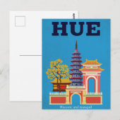 Hue Vietnam Historic Pagoda ポストカード (正面/裏面)