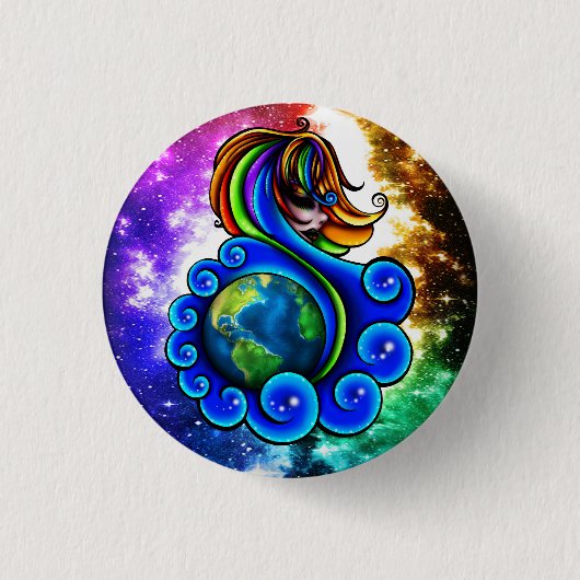 Huemanity Button 缶バッジ (正面)