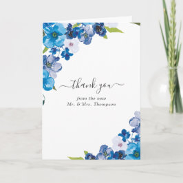 Hues of Blueフローラ結婚の写真 サンキューカード