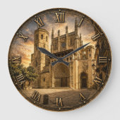 Huesca Cathedral Gothic Architecture  ラージ壁時計 (正面)