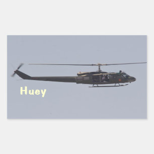 Hueyのヘリコプターのステッカー 長方形シール