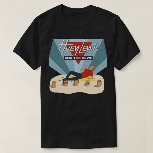 Huey Lewis and The News Classic T-Shirt Copy Tシャツ (デザイン正面)