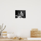 Huey Long At His Desk - The Kingfish - 1935 ポスター (キッチン)