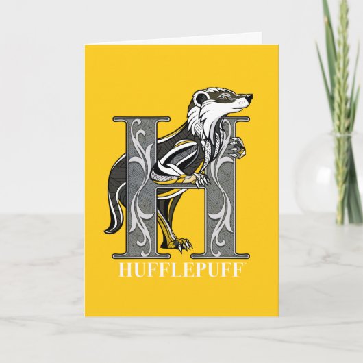 HUFFLEPUFF™クロスシャッチエンブレム カード (正面)