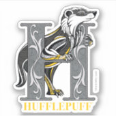 HUFFLEPUFF™クロスシャッチエンブレム シール (正面)