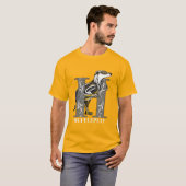 HUFFLEPUFF™クロスシャッチエンブレム Tシャツ (正面フル)