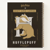 HUFFLEPUFF™ハウスジャスト&ロイヤル ノートブック (裏面)