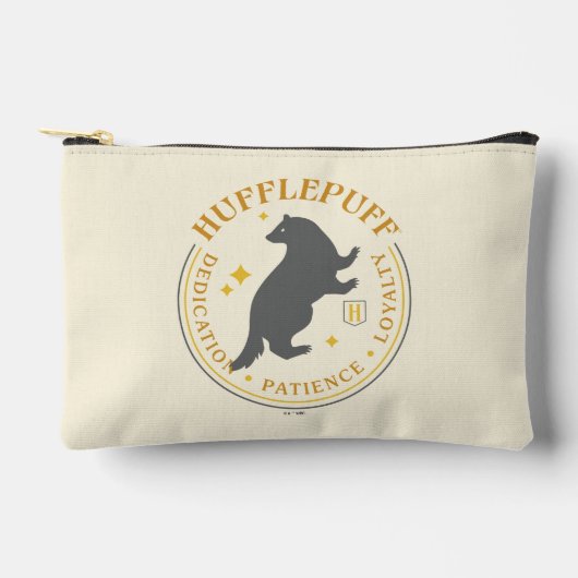 HUFFLEPUFF™バダーガーハウスプライドバッジ アクセサリーポーチ (正面)