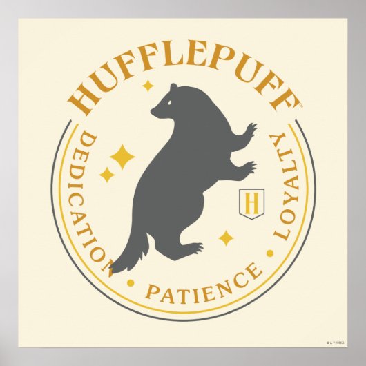 HUFFLEPUFF™バダーガーハウスプライドバッジ ポスター (正面)