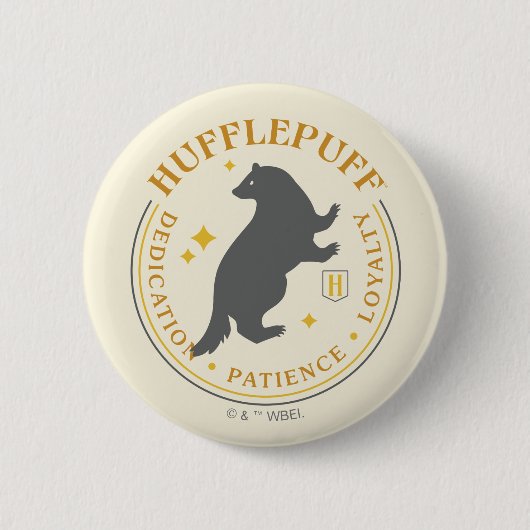 HUFFLEPUFF™バダーガーハウスプライドバッジ 缶バッジ (正面)