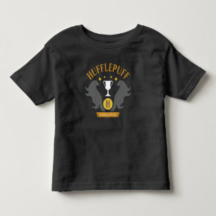 HUFFLEPUFF™ バッジとカップのハウスプライド グラフィック トドラーTシャツ