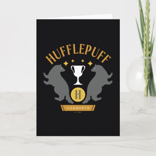HUFFLEPUFF™バッジャー&カップハウスプライドグラフィック カード (正面)