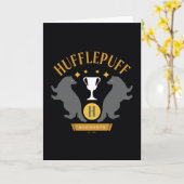 HUFFLEPUFF™バッジャー&カップハウスプライドグラフィック カード (黄色い花)