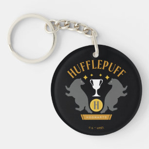 HUFFLEPUFF™バッジャー&カップハウスプライドグラフィック キーホルダー