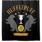 HUFFLEPUFF™バッジャー&カップハウスプライドグラフィック シャワーカーテン (正面)
