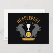HUFFLEPUFF™バッジャー&カップハウスプライドグラフィック ポストカード (正面/裏面)