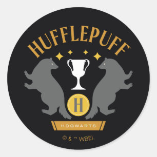 HUFFLEPUFF™バッジャー&カップハウスプライドグラフィック ラウンドシール