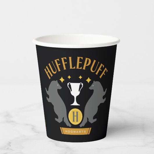 HUFFLEPUFF™バッジャー&カップハウスプライドグラフィック 紙コップ (正面)