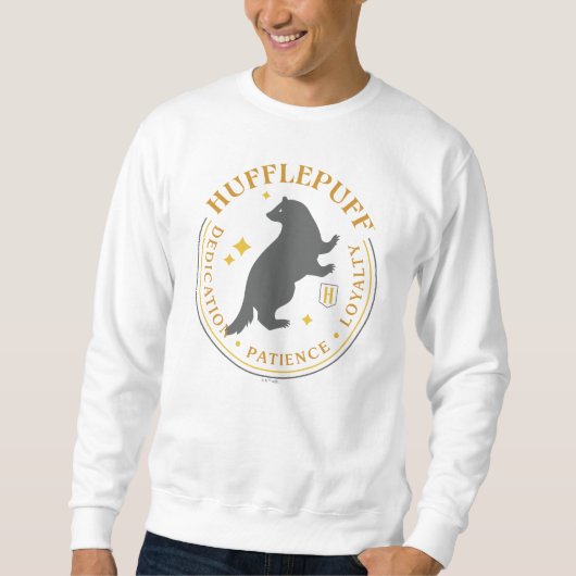HUFFLEPUFF™ バッジ ハッフルパフ寮の誇り スウェットシャツ (正面)