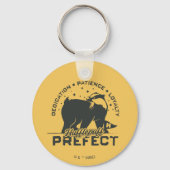 HUFFLEPUFF™プレフェクトバッジ キーホルダー (正面)